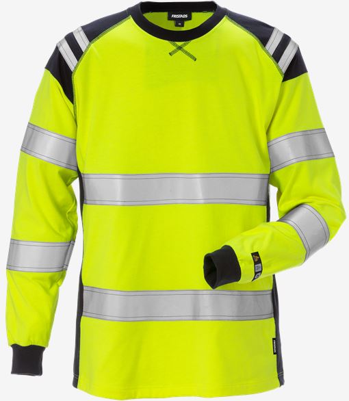 Flamestat långärmad T-shirt 7097 TFLH klass 3, dam Fristads Medium
