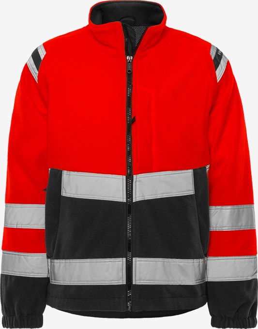 High vis windproof fleece jacket class 3 4041 FE 1 Fristads