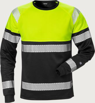 High vis T-shirt met lange mouwen klasse 1 7519 THV Fristads Medium