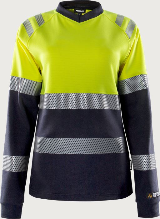Flamestat high vis langærmet t-shirt dame kl.1 7108 TFL  Fristads Medium
