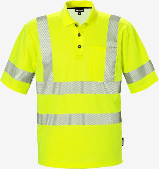 Polo High Vis. CL. 2 7406 GPHV Fristads Medium