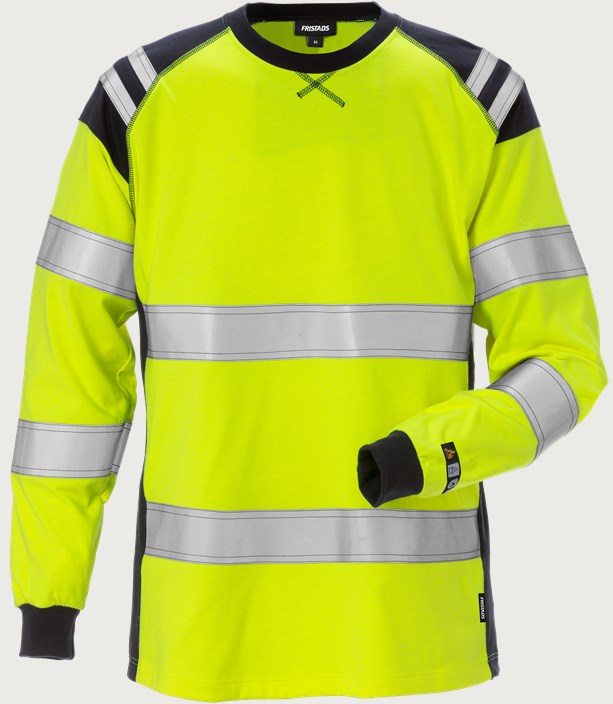 Flamestat high vis langærmet T-shirt dame kl. 3 TFLH 1 Fristads