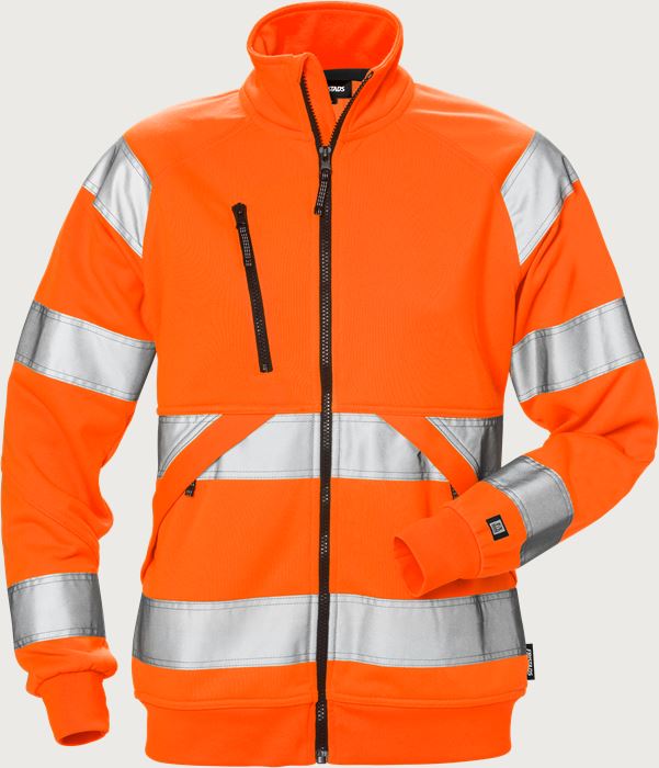 High vis sweatshirt jacket woman class 3 7427 SHV Fristads Medium