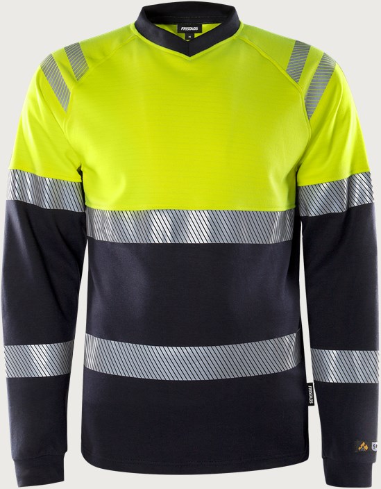 Flamestat high vis langærmet t-shirt kl.1 7107 TFL 3 Fristads