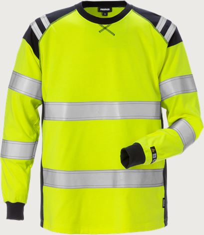 Flamestat T-shirt à manches longues haute visibilité classe 3 7077 TFLH Fristads Medium