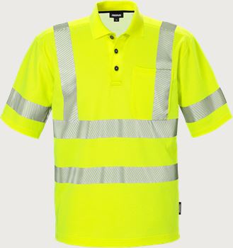 High vis poloshirt kl.2 7406 GPHV Fristads Medium