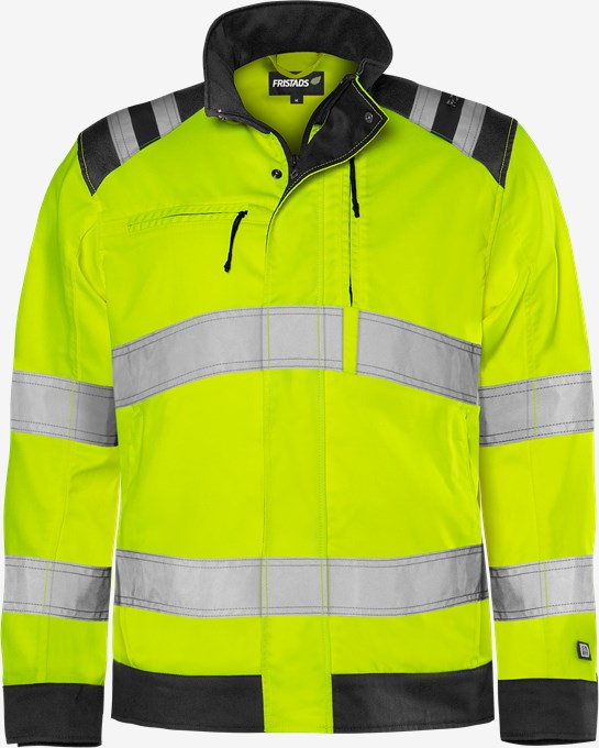 High vis Green jacket class 3 4067 GPLU 1 Fristads
