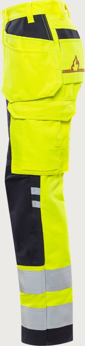 Flamestat high vis bukser dame kl.2 2775 ATHS 3 Fristads