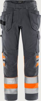 High vis Green craftsman trousers class 1 2640 GPLU Fristads Medium