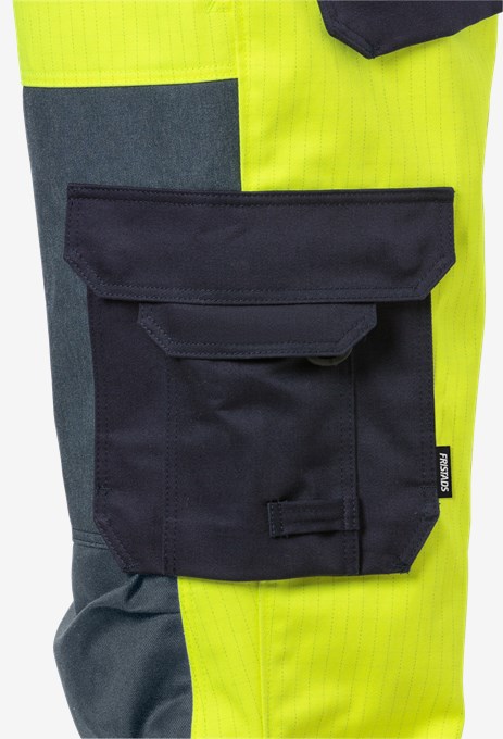 Flame high vis trousers class 2 2585 FLAM 3 Fristads