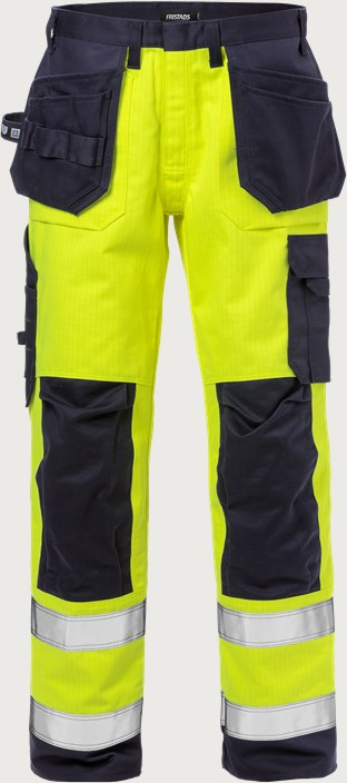 Flame high vis håndværker bukser kl.2 2584 FLAM 1 Fristads
