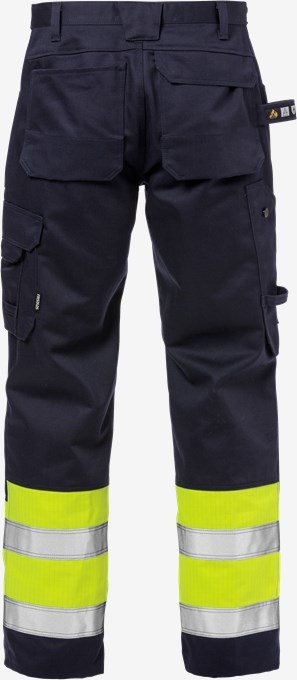 Flame high vis craftsman trousers class 1 2586 FLAM 2 Fristads