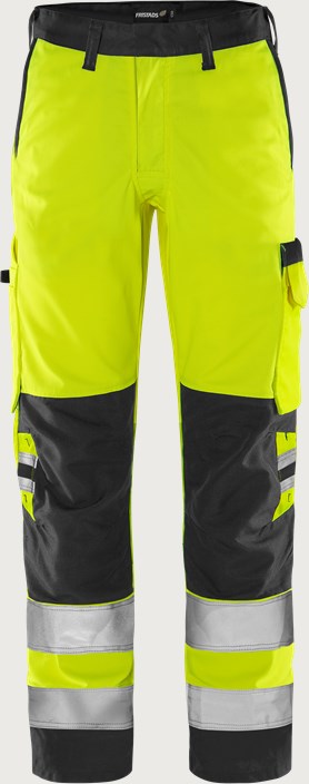 High vis Green bukser kl.2 2651 GPLU  1 Fristads
