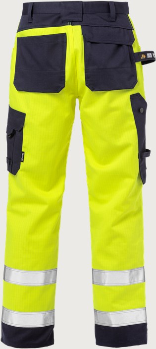 Flame high vis håndværker bukser kl.2 2584 FLAM 2 Fristads