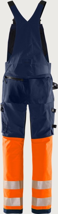 Elastyczne spodnie ogrodniczki high vis klasy 1 Green 1032 GSTP 2 Fristads