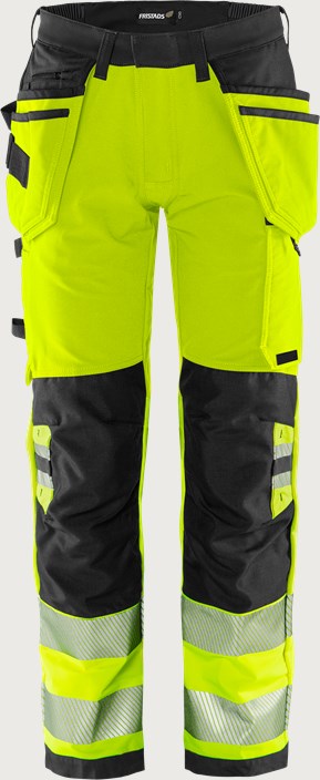 High vis Green håndværker stretchbuks klasse 2 2644 GSTP 1 Fristads