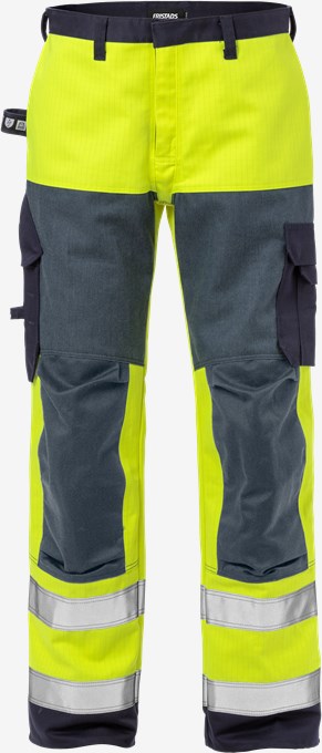 Flame high vis trousers class 2 2585 FLAM 1 Fristads
