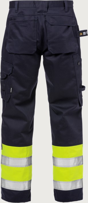 Flame high vis håndværker bukser kl.1 2586 FLAM 2 Fristads