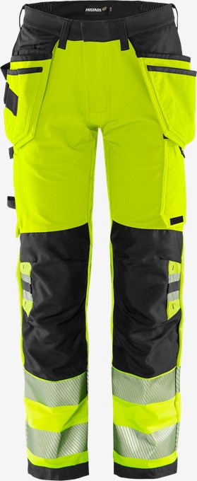 Høy synlighet Green håndverker bukser stretch bukser klasse 2 2644 GSTP 1 Fristads