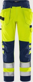 High vis Green craftsman trousers class 2 2641 GPLU Fristads Medium
