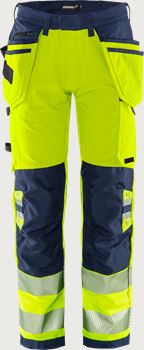High Vis Green Handwerker Stretchhose Kl. 2 2644 GSTP Fristads Medium