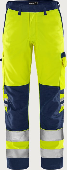 High vis Green bukser kl.2 2651 GPLU  1 Fristads