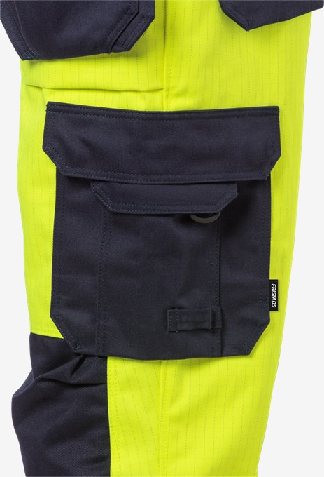 Flame high vis craftsman trousers class 2 2584 FLAM 4 Fristads