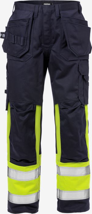 Flame high vis rakentajan housut lk 1 2586 FLAM Fristads Medium