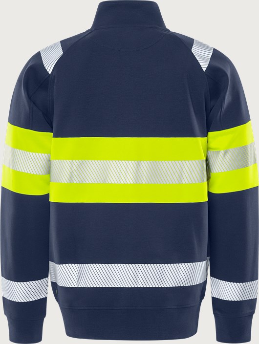 High Vis Green Stretch-Sweatjacke Kl 1 7531 GKC 2 Fristads