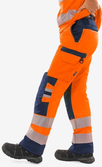 High vis Green trousers woman class 2 2642 GPLU 3 Fristads