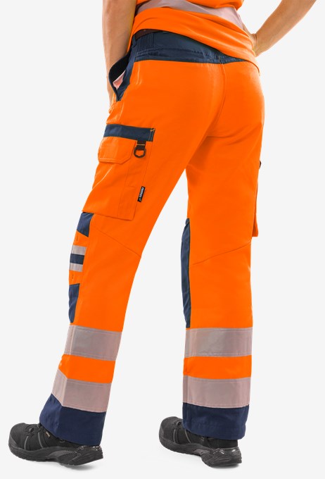 High vis Green trousers woman class 2 2642 GPLU 4 Fristads