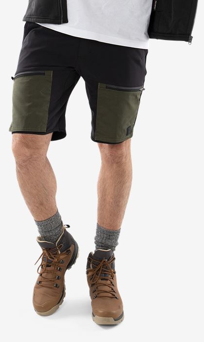 Carbon outdoor semistretch shorts  Fristads Outdoor Medium