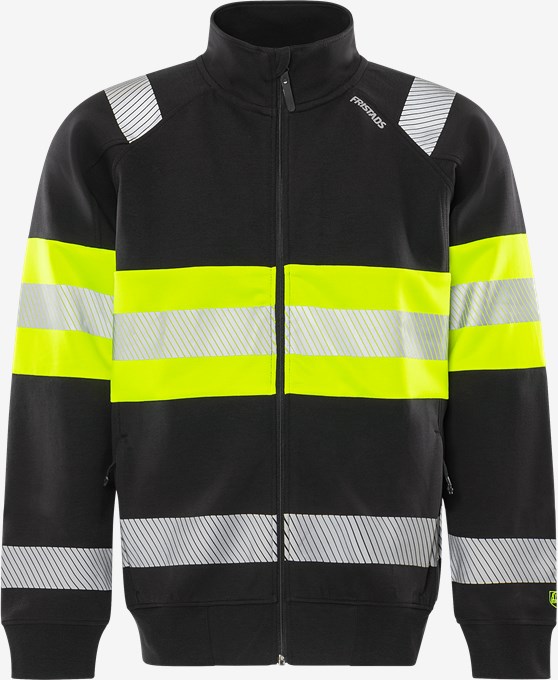 High vis sweatshirt jacket class 1 7531 GKC 1 Fristads