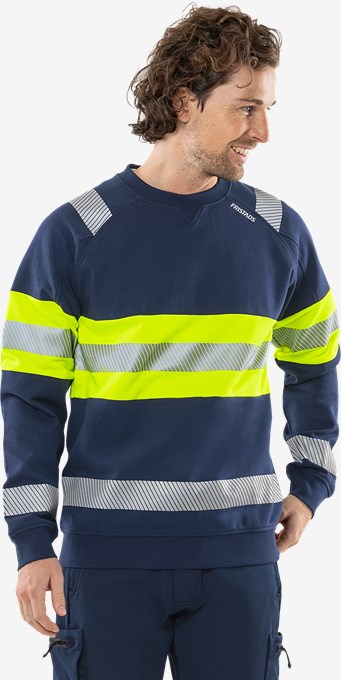 High vis sweatshirt class 1 7530 GKC 5 Fristads