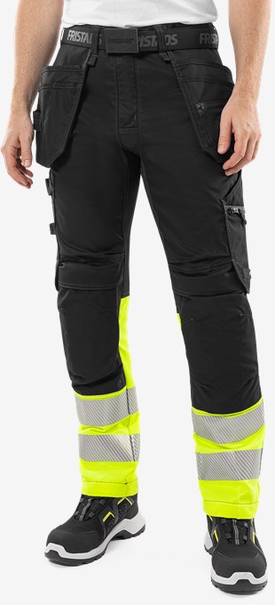 High vis craftsman stretch trousers class 1 2906 GWM  5 Fristads