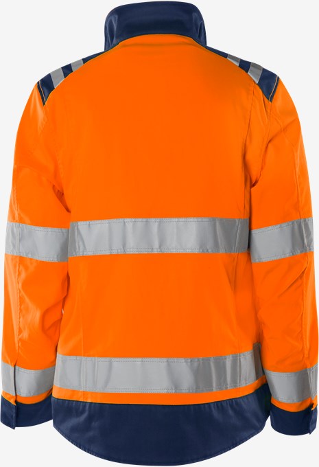 High vis Green jacket woman class 3 4068 GPLU 2 Fristads