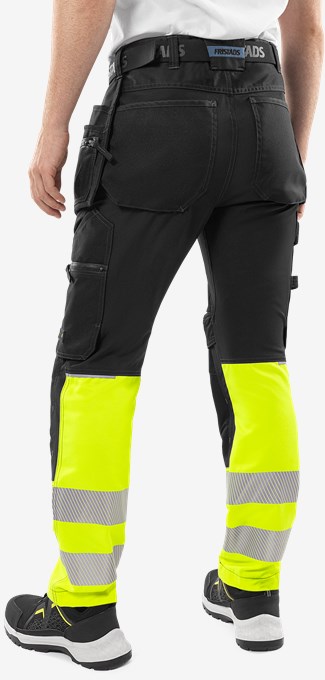 High vis craftsman stretch trousers class 1 2906 GWM  6 Fristads