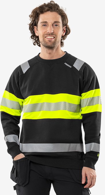 High vis sweatshirt class 1 7530 GKC 5 Fristads