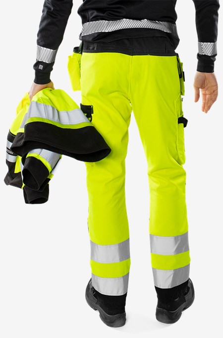 High vis Green rakentajan housut LK 2 2641 GPLU 5 Fristads