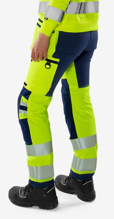 High vis Green rakentajan stretch housut naisten lk 2 2664 GSTP Fristads Medium
