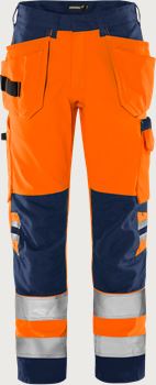 High vis Green craftsman trousers class 2 2641 GPLU Fristads Medium