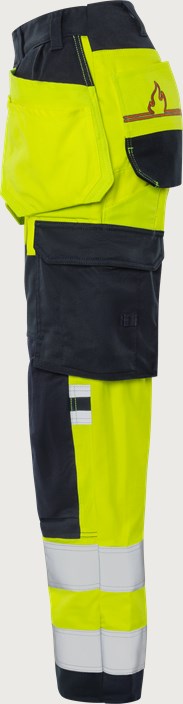 Flamestat ogrodniczki rzemieślnicze high vis stretch klasa 2 damskie 2164 ATHF 3 Fristads