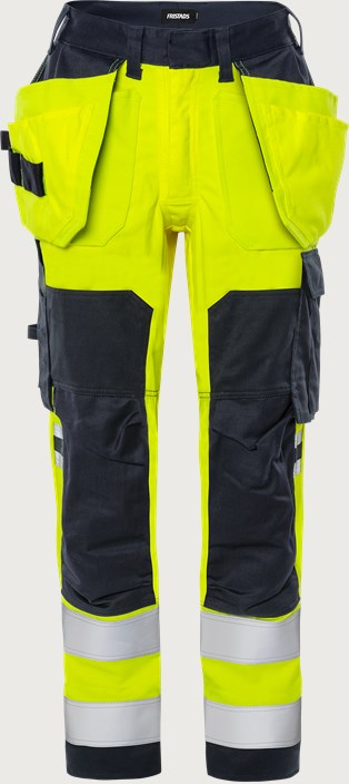 Flamestat ogrodniczki rzemieślnicze high vis stretch klasa 2 damskie 2164 ATHF 1 Fristads