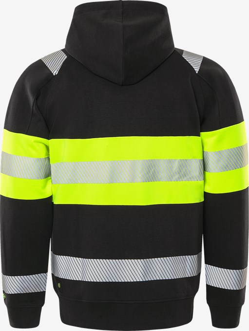 High vis hooded sweatshirt jacket class 1 7532 GKC 4 Fristads