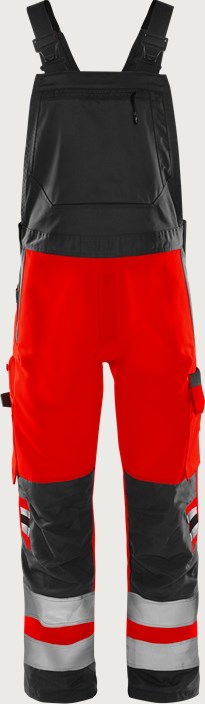 High vis Green bib'n'brace class 2 1030 GPLU 1 Fristads