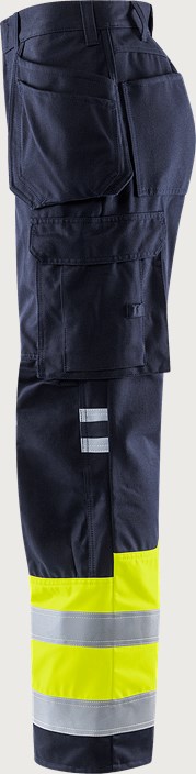 Flamestat high vis håndværkerbukser kl.1 2074 ATHS 3 Fristads
