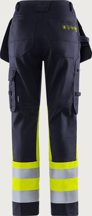 Spodnie rzemieślnicze ze streczem high vis Flamestat damskie klasa 1 2171 ATHF 2 Fristads
