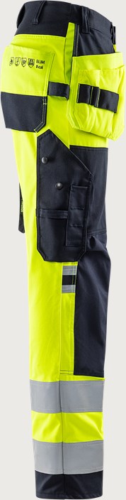 Flamestat high vis håndværker stretch bukser kl. 2 2267 ATHF 7 Fristads