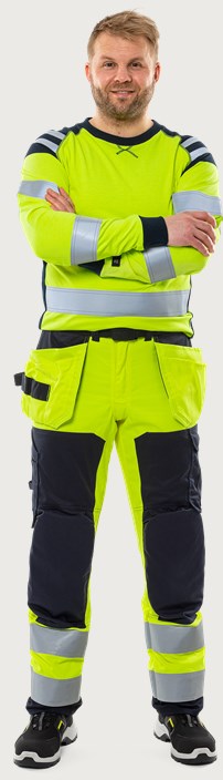 Flamestat high vis håndværker stretch bukser kl. 2 2267 ATHF 3 Fristads