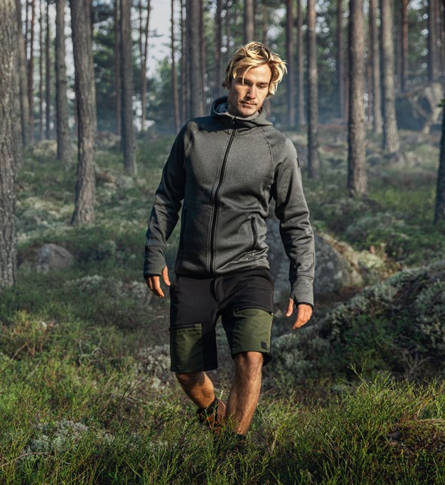Calcium Polartec® power stretch hoodie  4 Fristads Outdoor